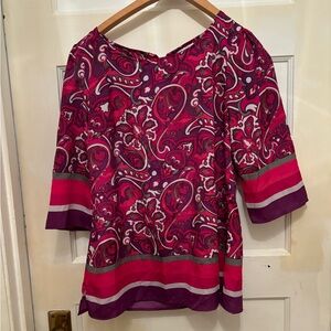 New York and Company women medium pink blouse.